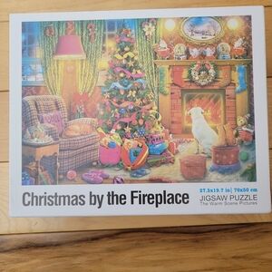 1000pc Christmas by the fireplace puzzle
